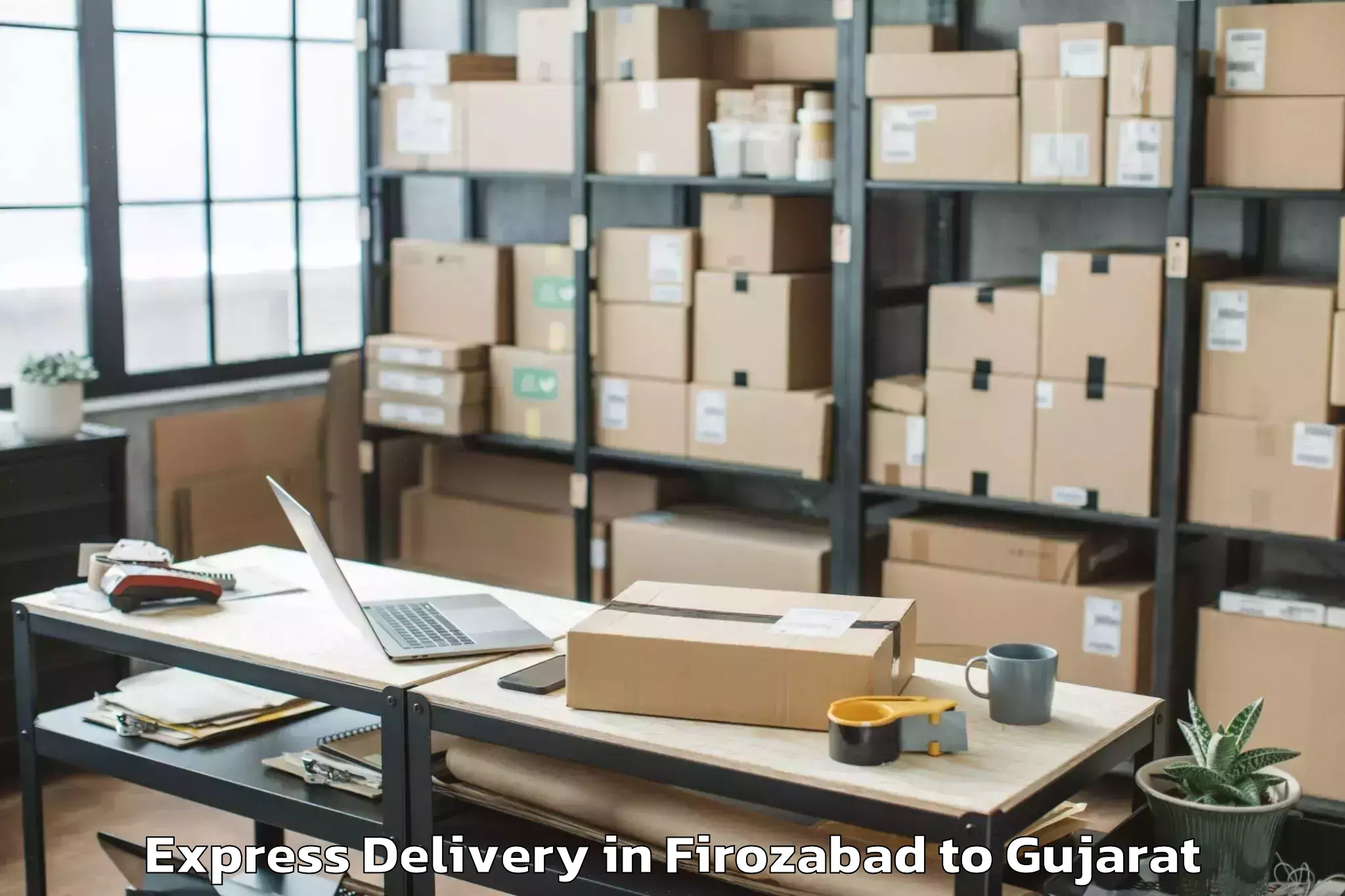 Expert Firozabad to Chalala Express Delivery